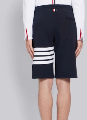 汤姆·布朗 海军蓝经典条纹休闲短裤 男女同款系列 MJQ012H-00535-461 Details for 汤姆·布朗 海军蓝经典条纹休闲短裤 男女同款系列 MJQ012H-00535-461
