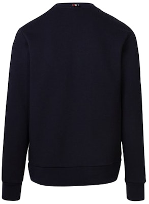 トムブラウン ネイビー コットンリブ クルーネックスウェットシャツ MJT234A-03377-415 Lookbook トムブラウン ネイビー コットンリブ クルーネックスウェットシャツ MJT234A-03377-415