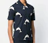 Shop THOM BROWNE Navy Dolphin Print Kaos Polo Lengan Pendek. MJP078A-06463-415