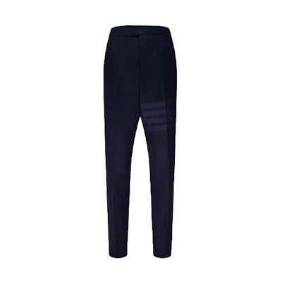 Thom Browne Navy Four-Stripe Casual Pants MTC001A-06393-415