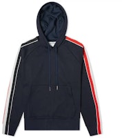 Thom Browne Navy Hoodie with Side Stripes MJT224A-06168-415 Thom Browne Navy Hoodie with Side Stripes MJT224A-06168-415