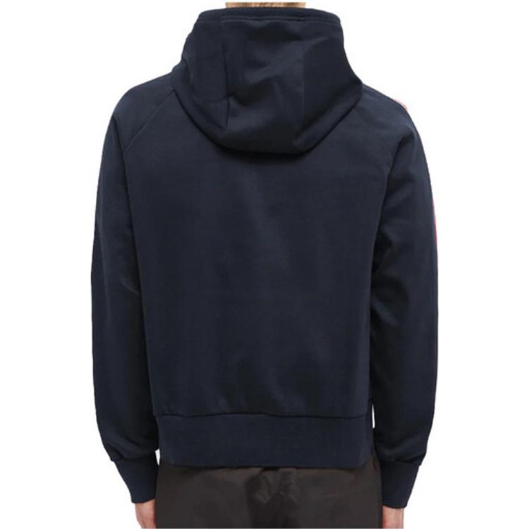 Sizing トムブラウン ネイビー サイドストライプ付きフーディー MJT224A-06168-415