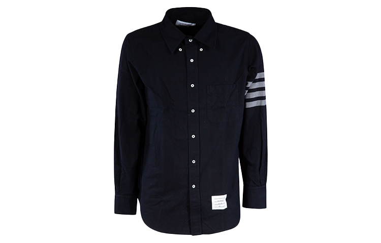 Thom Browne Navy Ivy Boy Classic Four-Bar Stripe Long Sleeve Shirt for Men MWL272A-05245-415