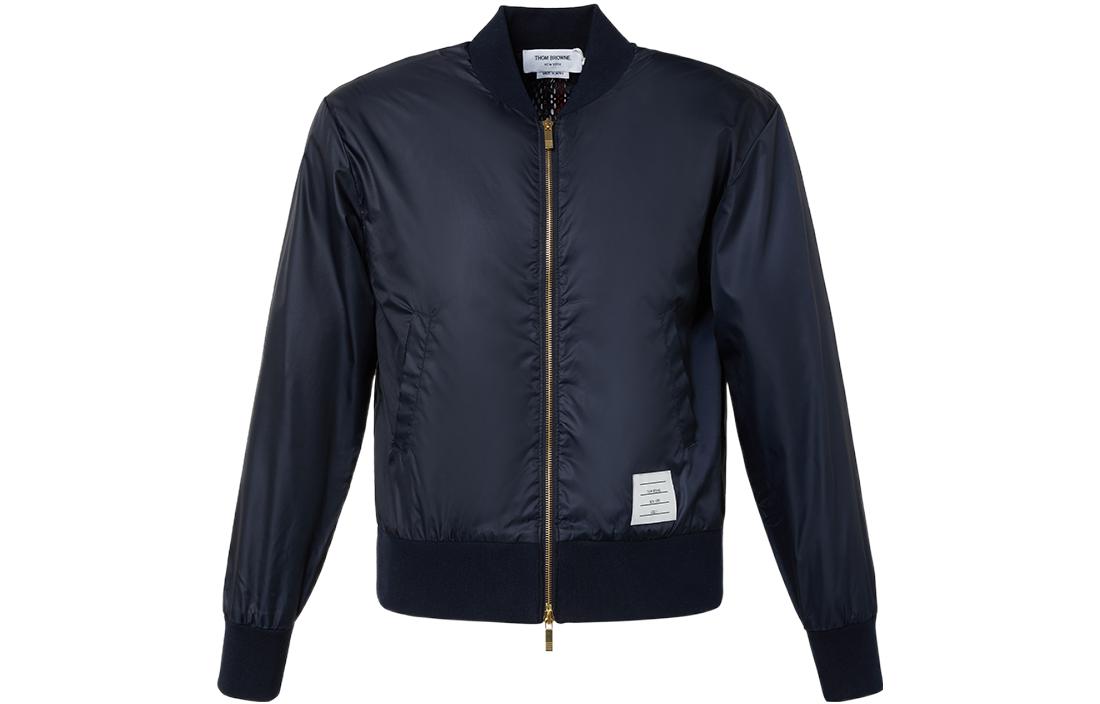 Thom Browne Navy Jacket with Central Back Stripe for Men MJT171A-03215-415