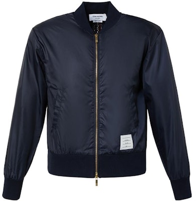 Thom Browne Navy Jacket with Central Back Stripe for Men MJT171A-03215-415 Buy Thom Browne Navy Jacket with Central Back Stripe for Men MJT171A-03215-415