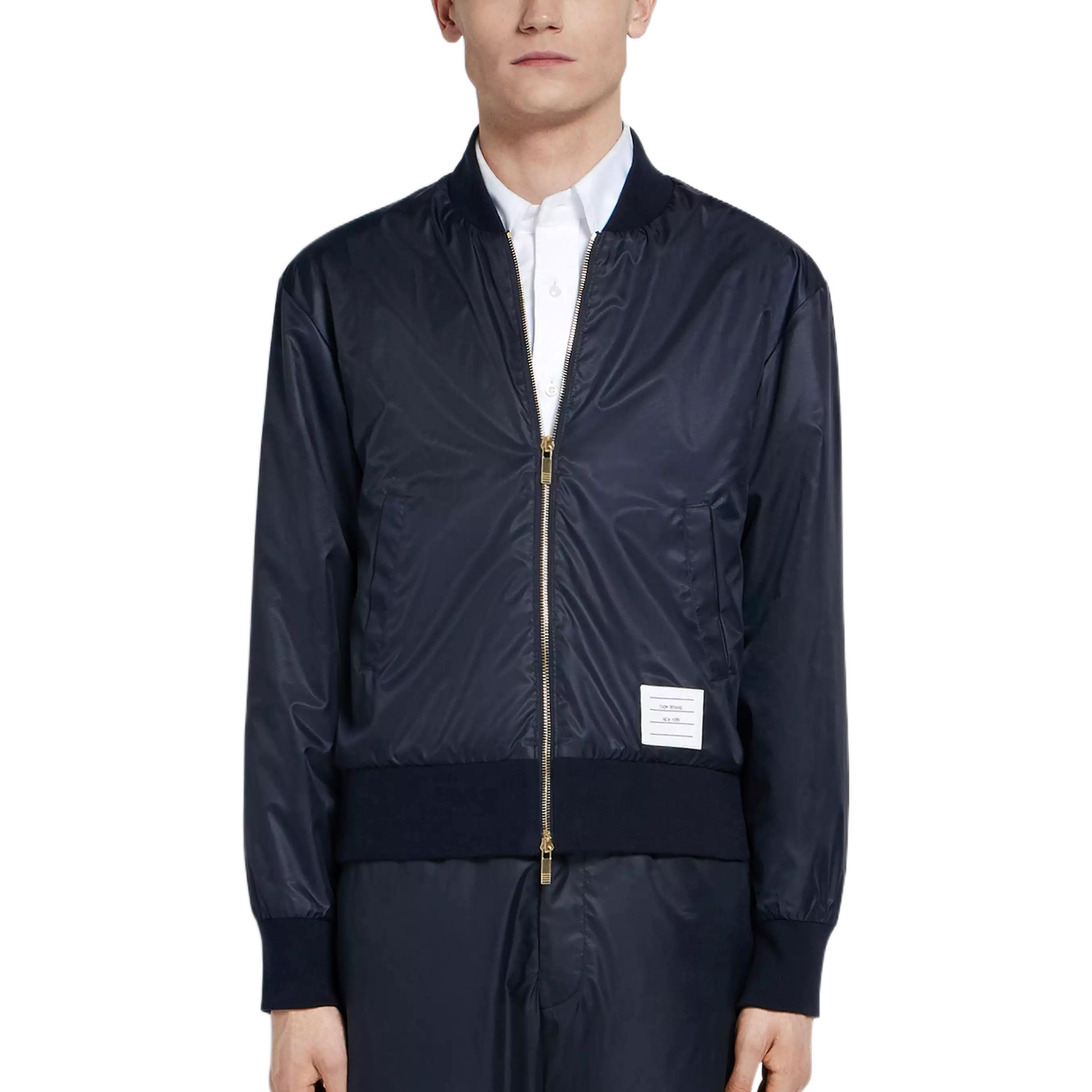 Purchase Thom Browne Navy Jacket with Central Back Stripe for Men MJT171A-03215-415