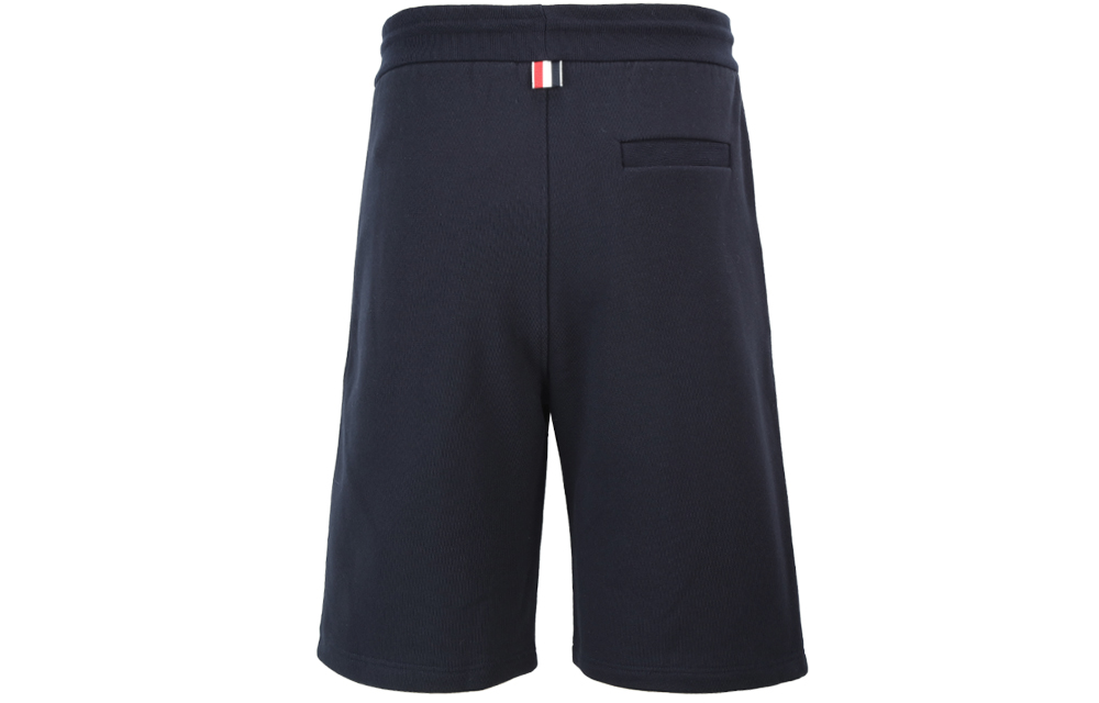 Lookbook トム ブラウン ネイビー ミッドライズ カジュアル ショーツ トリプルストライプ付き MJQ096A-03377-415