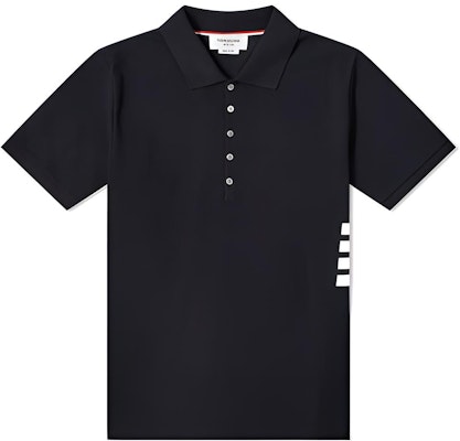 THOM BROWNE Polo Azul Marino con Cuatro Rayas Laterales MJP110A00050-415 Buy THOM BROWNE Polo Azul Marino con Cuatro Rayas Laterales MJP110A00050-415