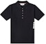 Order THOM BROWNE Polo Azul Marino con Cuatro Rayas Laterales MJP110A00050-415