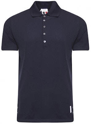 Thom Browne Polo Azul Marino con Detalle de Raya Central en la Espalda. MJP042A-00050-415 Buy Thom Browne Polo Azul Marino con Detalle de Raya Central en la Espalda. MJP042A-00050-415