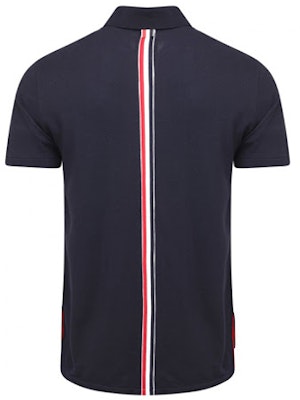 Thom Browne Polo Azul Marino con Detalle de Raya Central en la Espalda. MJP042A-00050-415 Lookbook Thom Browne Polo Azul Marino con Detalle de Raya Central en la Espalda. MJP042A-00050-415