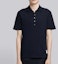 Shop Thom Browne Polo Azul Marino con Detalle de Raya Central en la Espalda. MJP042A-00050-415