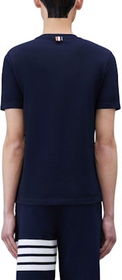 톰브라운 네이비 스트라이프 반팔 티셔츠 썸머 MJS123A-00050-415 Lookbook 톰브라운 네이비 스트라이프 반팔 티셔츠 썸머 MJS123A-00050-415