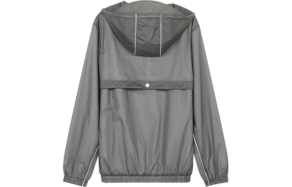 Thom Browne Nylon Drawstring Half-Zip Hooded Jacket Grey Men’s MJT285A-06859-045 圖 3