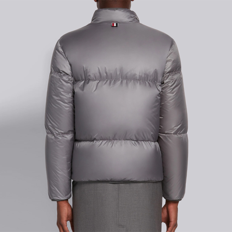 Details for Thom Browne 尼龙拉链宽松版夹克 - 中灰色 MJD078X-05411-035