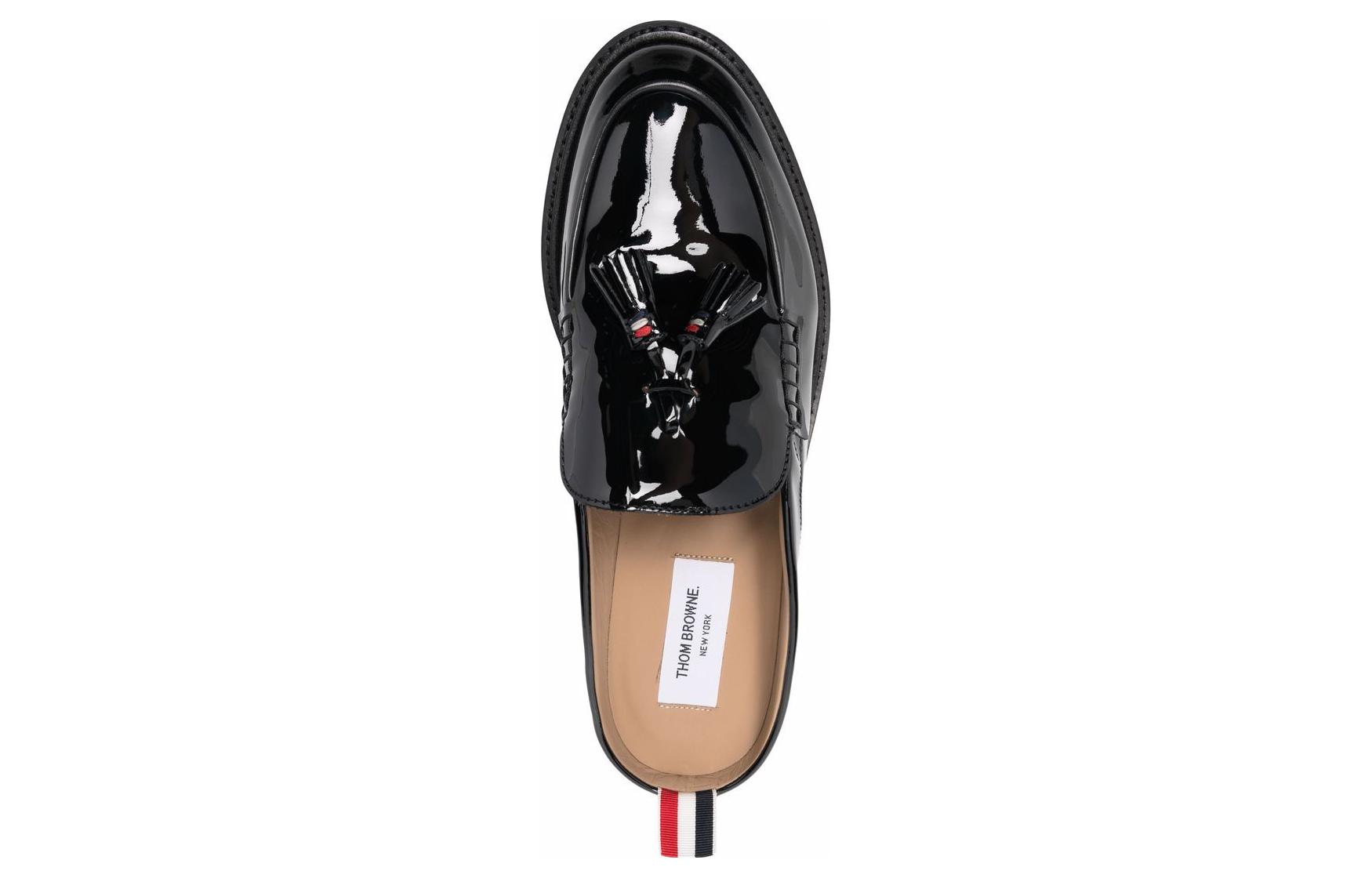 Thom Browne Patent Leather Mules 'Black Tassel' 圖 5