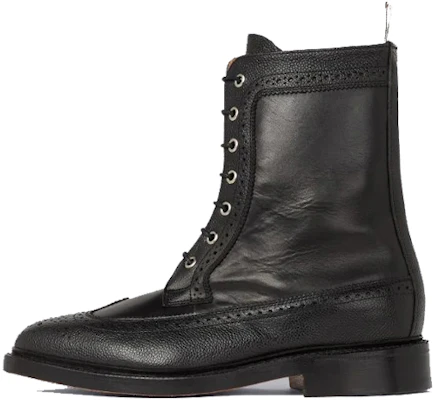Thom Browne 黑色鹅卵石纹皮革靴 MFB182A06257001 Buy Thom Browne 黑色鹅卵石纹皮革靴 MFB182A06257001