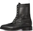 Buy Thom Browne 黑色鹅卵石纹皮革靴 MFB182A06257001