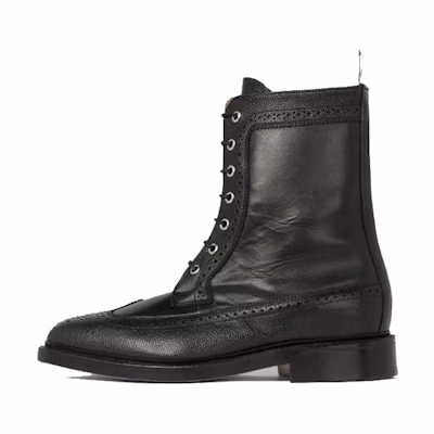 Thom Browne Pebble Grain Leather Boot 'Black'