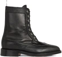Order THOM BROWNE 荔枝紋牛皮短筒靴 黑色