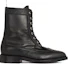 Order Thom Browne 黑色鹅卵石纹皮革靴 MFB182A06257001