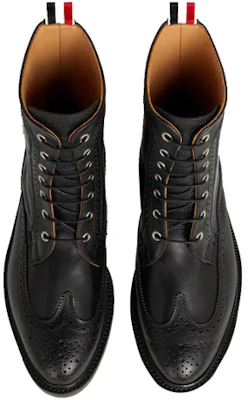 Thom Browne 黑色鹅卵石纹皮革靴 MFB182A06257001 Lookbook Thom Browne 黑色鹅卵石纹皮革靴 MFB182A06257001