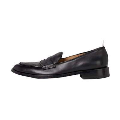 Thom Browne Pebbled Calfskin Loafer 'Black'