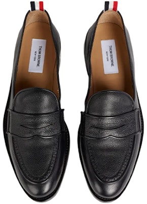 Thom Browne Pebbled Calfskin Loafer 'Black' MFL076A05584001 Lookbook Thom Browne Pebbled Calfskin Loafer 'Black' MFL076A05584001