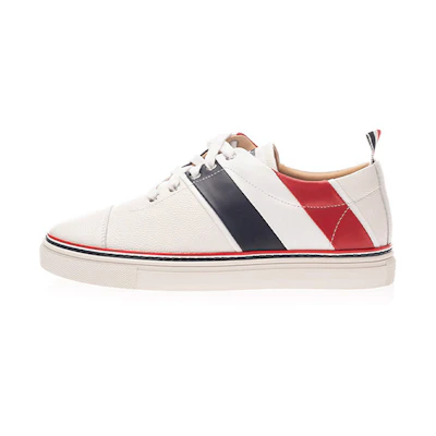 Thom Browne Pebbled Calfskin Sneaker 'White'