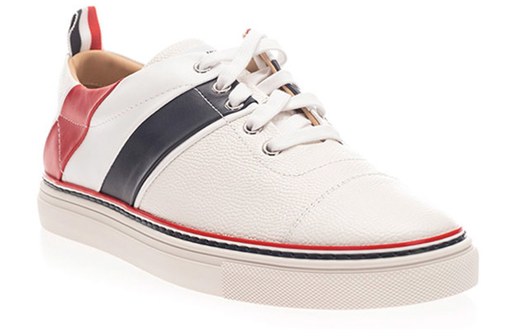 Thom Browne Pebbled Calfskin Sneaker 'White' 圖 2