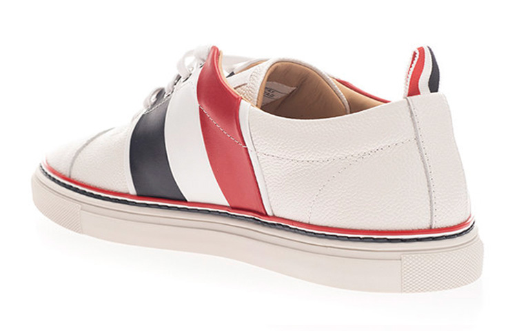 Thom Browne Pebbled Calfskin Sneaker 'White' 圖 3