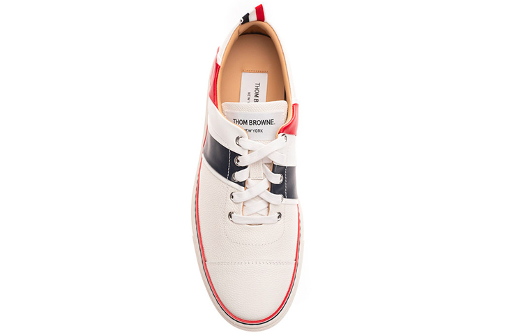 Thom Browne Pebbled Calfskin Sneaker 'White' 圖 4