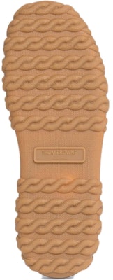 Thom Browne Kasut Sneaker Kulit Pebbled Mid-Top 'Putih' MFD241A05584100 Purchase Thom Browne Kasut Sneaker Kulit Pebbled Mid-Top 'Putih' MFD241A05584100