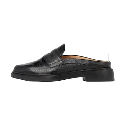 Thom Browne Penny Loafer Mule 'Black Pebble Grain'
