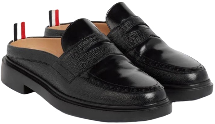 Thom Browne Mocasín Mule 'Grano de Pebble Negro' MFL056A06257001 Order Thom Browne Mocasín Mule 'Grano de Pebble Negro' MFL056A06257001