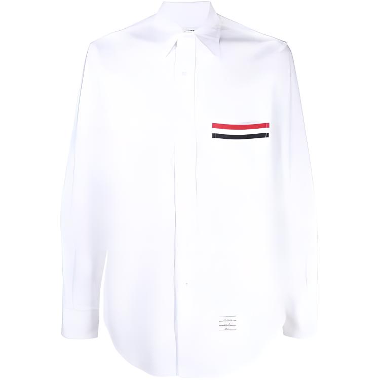 Thom Browne Pocket Stripe Long Sleeve Shirt White MWL288A-06177-100 圖 2