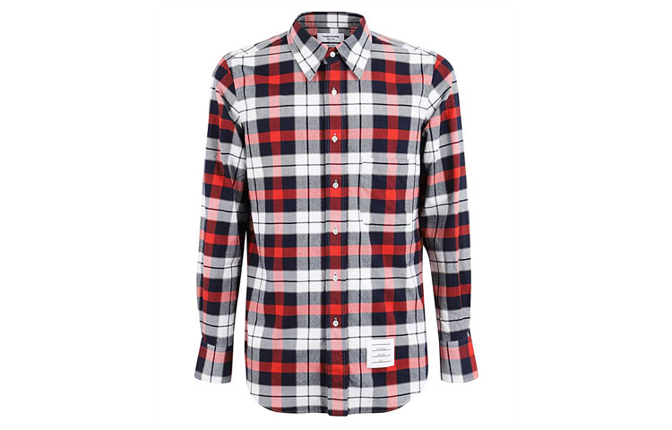 Thom Browne Red Plaid Button-Up Long Sleeve Shirt MWL272A-06309-960 圖 2