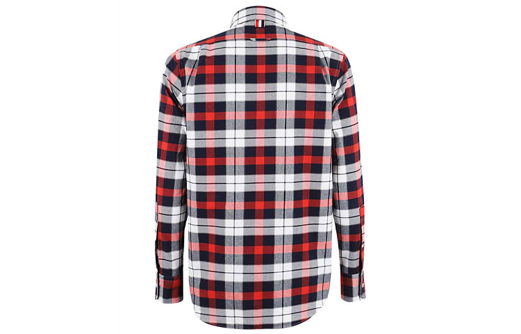 Thom Browne Red Plaid Button-Up Long Sleeve Shirt MWL272A-06309-960 圖 3