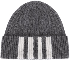 THOM BROWNE Ribbed Knit Unisex Cashmere Beanie MKH009A00011035 THOM BROWNE Ribbed Knit Unisex Cashmere Beanie MKH009A00011035