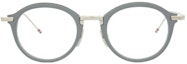 Buy トムブラウン ラウンドメタルオプティカルフレーム ユニセックス グレー TB110-B