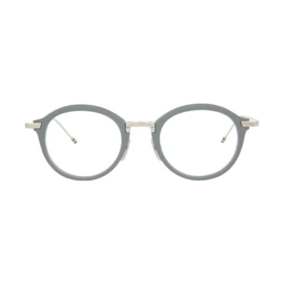 THOM BROWNE Round Metal Optical Frame Unisex Grey TB110-B