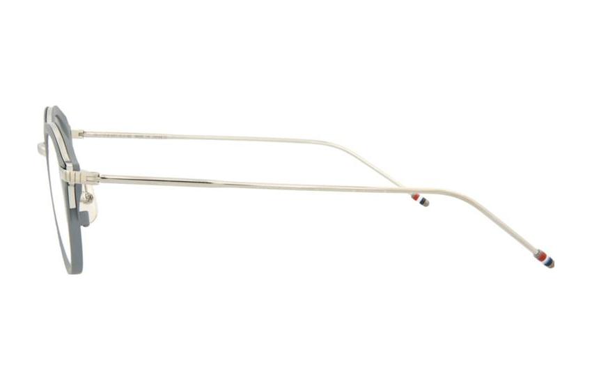 Lookbook Montura Óptica Redonda de Metal Unisex Gris THOM BROWNE. TB110-B