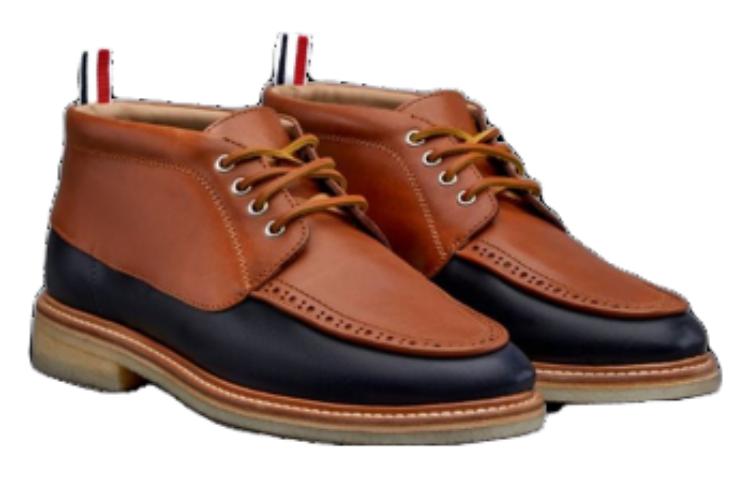 Lookbook Botas Tobilleras Cordones Punta Redonda Thom Browne 'Marrón' MFD246BL0044275