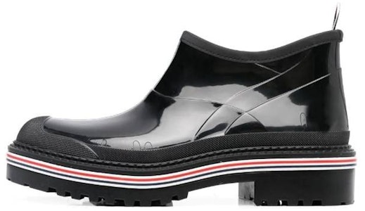 THOM BROWNE 橡膠 套穿 亮面 短靴 黑色 Buy THOM BROWNE 橡膠 套穿 亮面 短靴 黑色