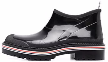 Thom Browne Rubber Pull-On Boot 'Glossy Black' MFB222A05690001 Thom Browne Rubber Pull-On Boot 'Glossy Black' MFB222A05690001