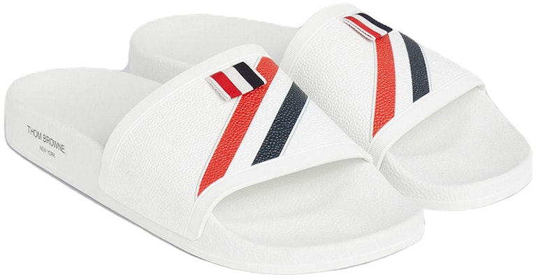 Thom Browne Rubber Slide 'White Fashion' MFL054I05690100 Order Thom Browne Rubber Slide 'White Fashion' MFL054I05690100