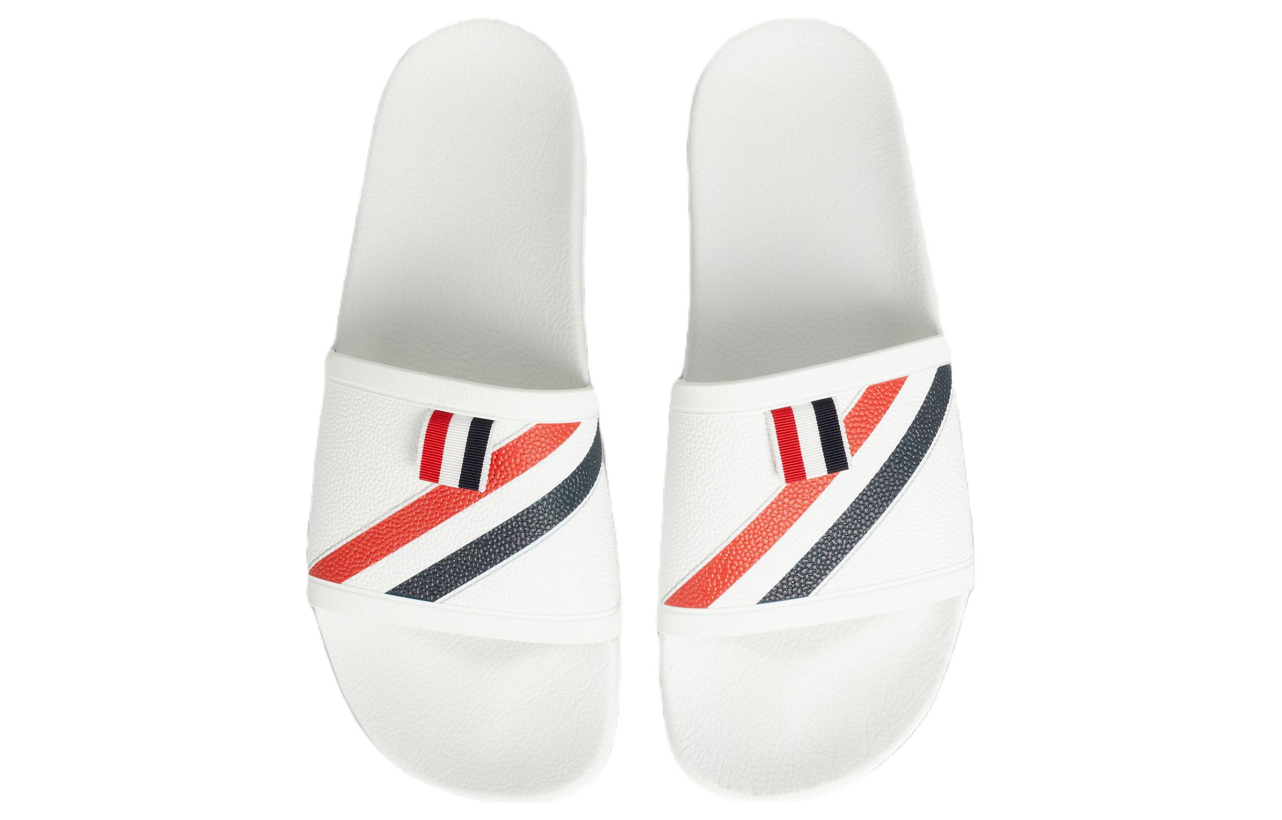 Shop Thom Browne Rubber Slide 'White Fashion' MFL054I05690100