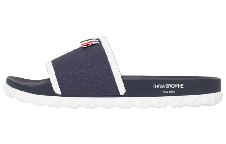 Thom Browne Rubber Slides 'Blue White'