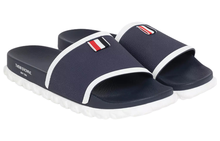 Thom Browne Rubber Slides 'Blue White' 圖 2