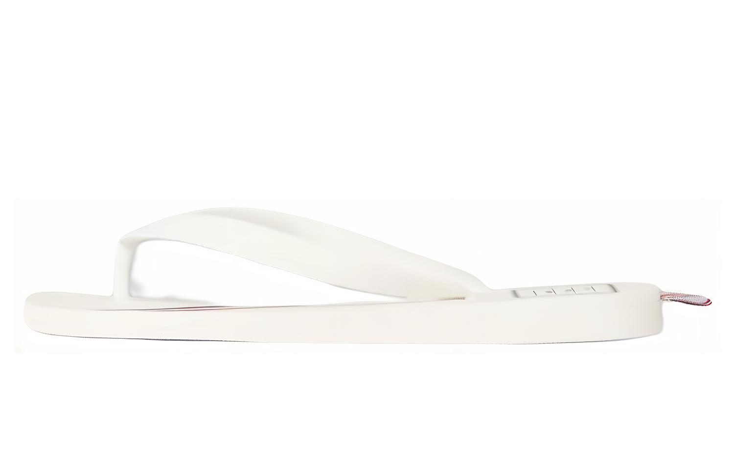 Buy 湯姆·布朗 橡膠 條紋 套穿 平跟 時尚涼拖 男款 白色